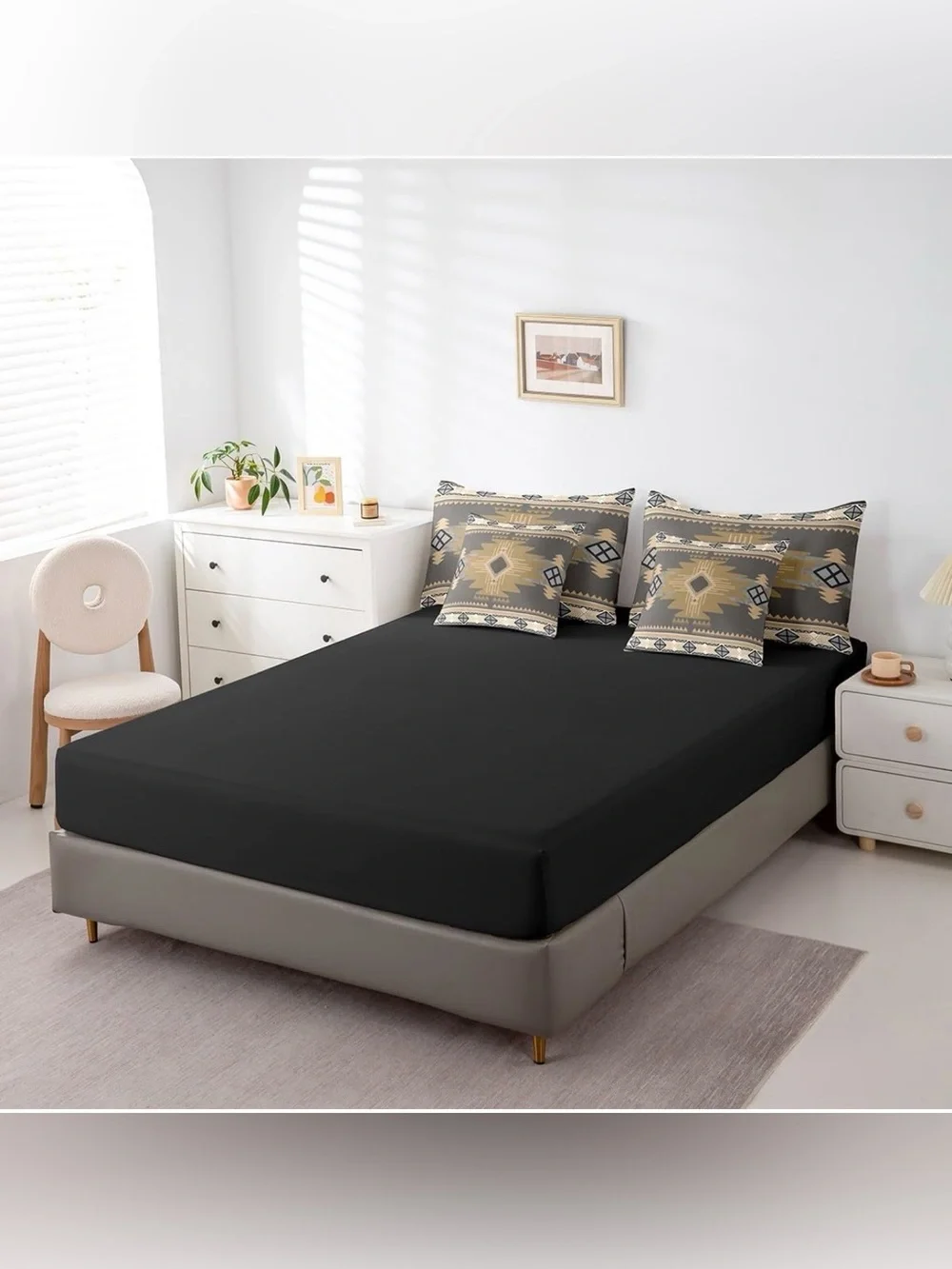 7 Pieces Bedding Set Western Decor Bed Set